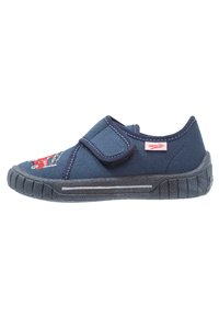 Superfit Bill Hausschuhe Jungen - Blaue Kinderschuhe Mit Klettverschluss Gr. 29