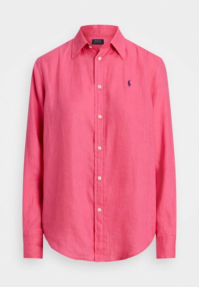 Polo Ralph Lauren CLASSIC FIT LINEN SHIRT - Bluza z gumbi - desert pink