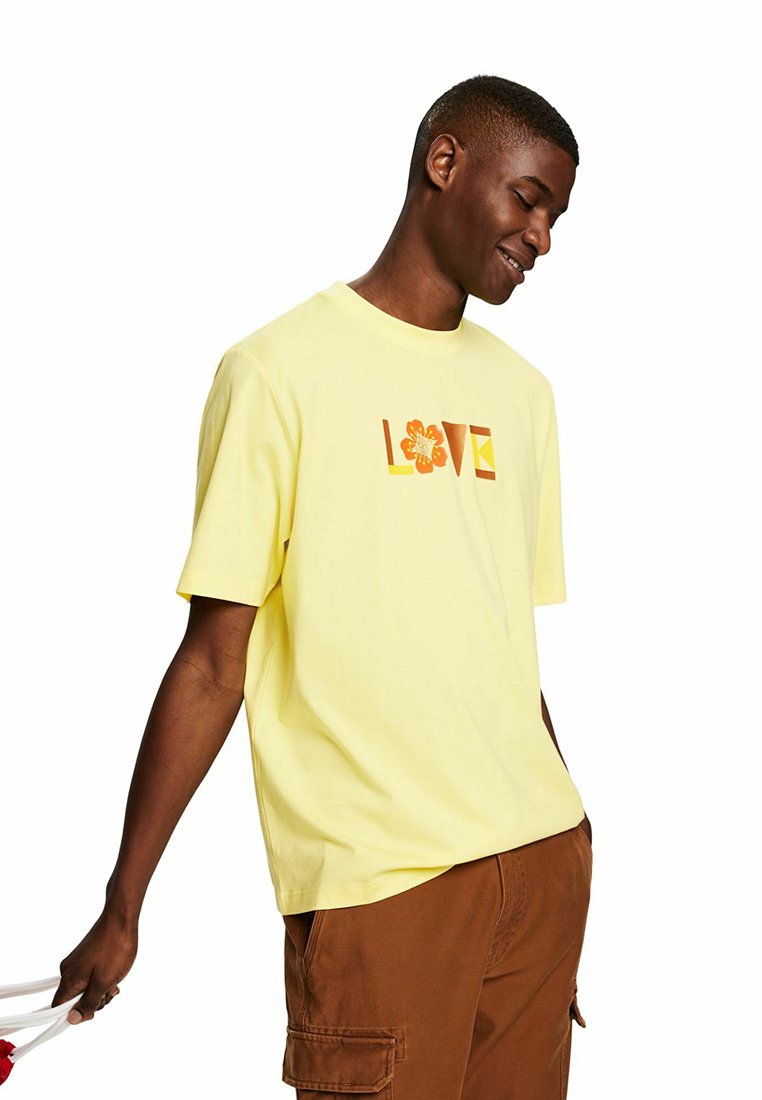 Esprit T-shirt print geel