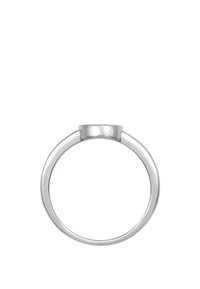 Sølvmetalring med en glat, poleret overflade, med et afrundet design og uden udsmykninger eller yderligere detaljer.