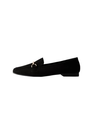 FAUX SUEDE SNAFFLE DETAIL - Slip-ons - black