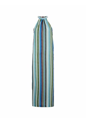 LONG HALTER SHOULDER  DETAIL - Vestito lungo - erba cioccolato