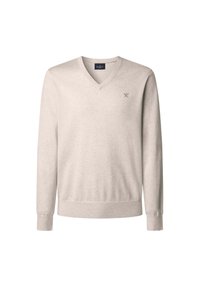 V NECK - Svetrík - optic white