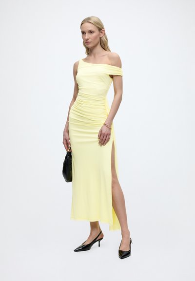 sandro knit midi dress green Sandro Rib knitted Midi dress in green for women