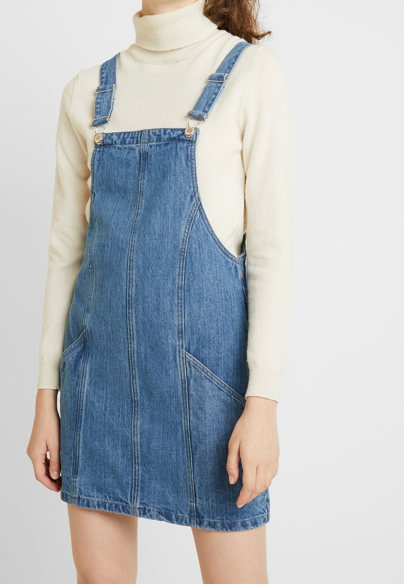 zara black denim shirt dress Chest Pocket Raw Hem Loose / S QTY:210 Imported Product Measurements (Measurements Gothic Wedding Dress Black Størrelse:XL