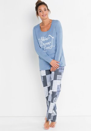 bonprix TRAUMHAFTER MIT PATCHWORK-AN - Pyjama - blue
