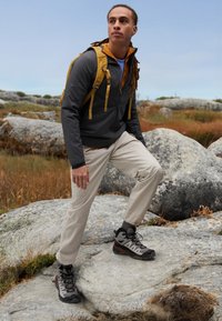 Salomon X ULTRA 360 MID GTX - Pantofi drumeție - pewter/black/burnt henna