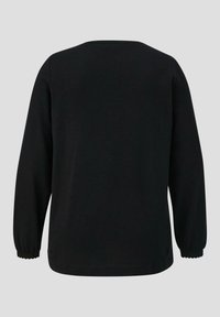 Triangle MIT FLAMMG STRUKTUR - Top dugih rukava - schwarz