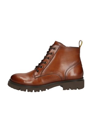 Plateaustiefelette - cognac