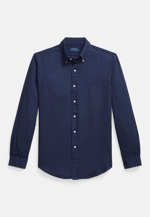 CUSTOM FIT TEXTURED DOBBY SHIRT - Cămașă - cruise navy