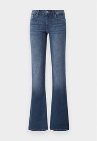 ONLBLUSH LOW WAIST FLARED BOX - Flared jeans - dark blue denim