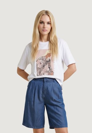 ONLY, ONLSUSAN S/S PRINT TOP BOX JRS 15372179 - Camiseta estampada - sour-cream