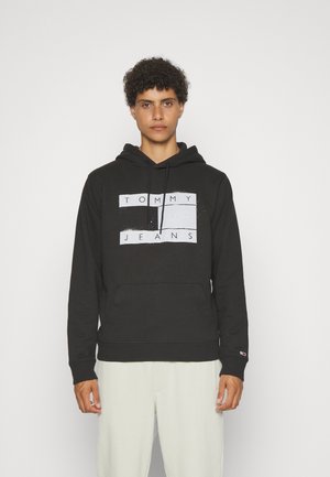 FLAG SPRAY HOODIE UNISEX - Pusa - black