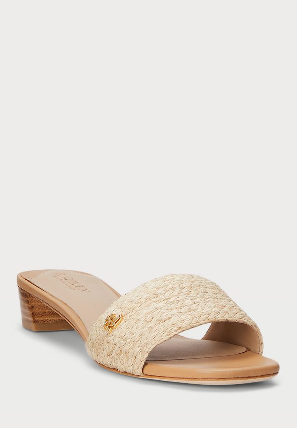 BRAIDED RAFFIA SANDAL - Mules - beige3