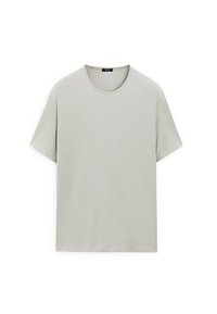 ROUNDED COLLAR LIGHTWEIGHT - Basic T-shirt - grey
