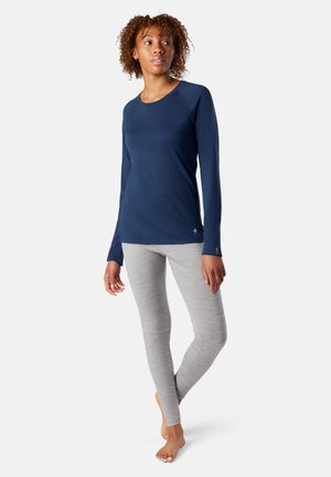 WOMEN’S CLASSIC ALL-SEASON PLANT-BASED DYE MERINO BASE LAYER LONG SLEEVE - Long sleeved top - indigo blue