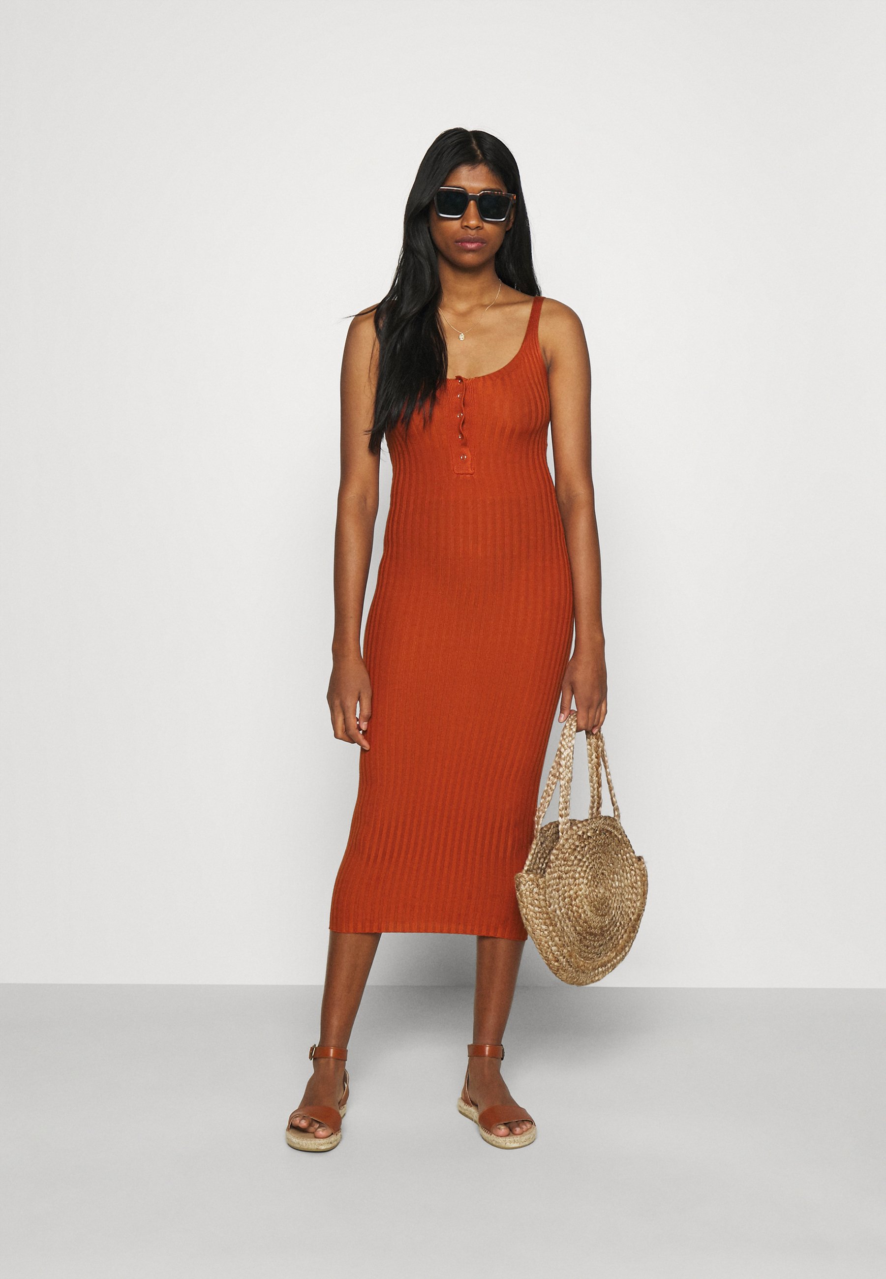 Missguided POPPER MIDAXI DRESS - Shift 