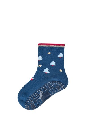 Sterntaler, FLIESEN FLITZER AIR SANTA MIT DURCHBROCHENER ANTI-RUTSCH-SOHLE - Socks - blau