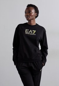 EA7 Emporio Armani TRACKSUIT - Verryttelypuku - black/gold