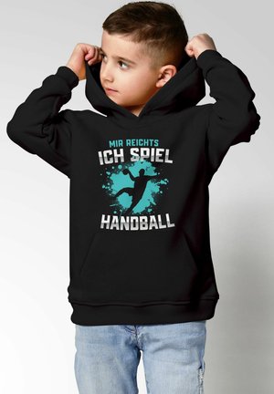 MoonWorks HANDBALL SPORT HOBBY SPRUCH MIR REICHTS ICH SPIEL HANDBALL GESCHENK HANDBALLSPIELER  - Hoodie - schwarz