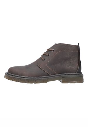 Schnürstiefelette - braun
