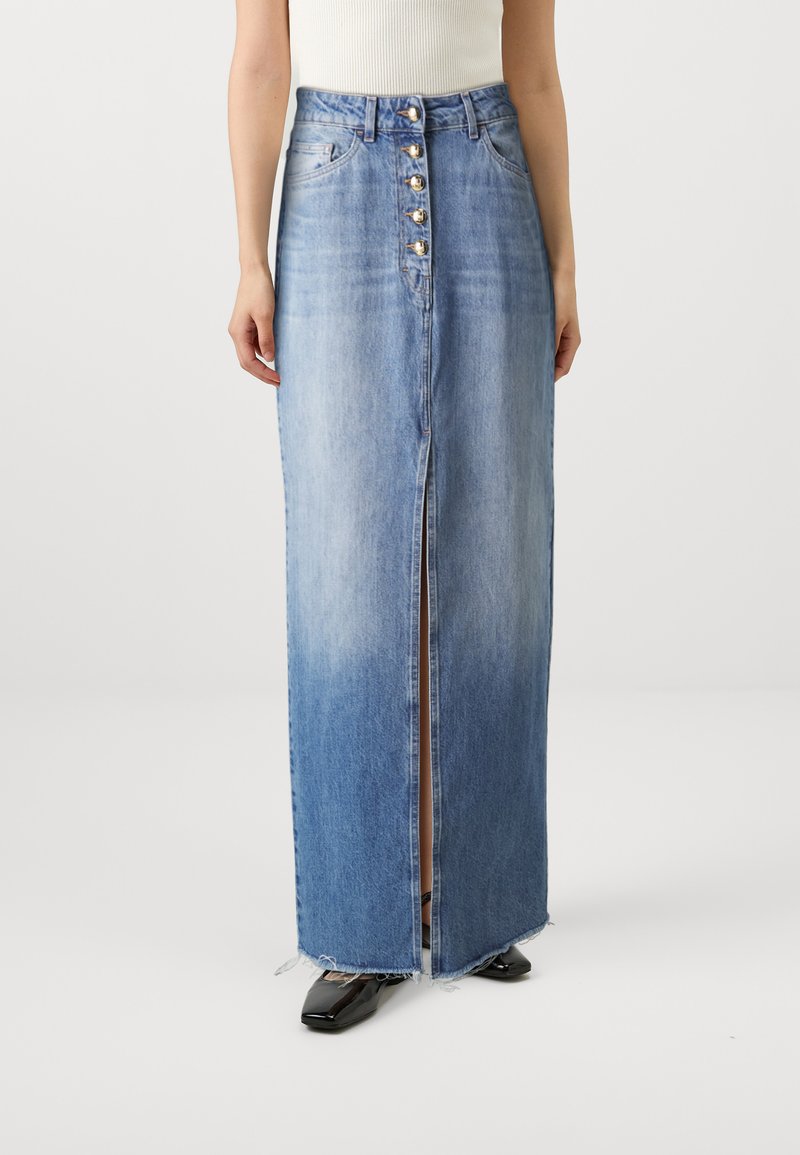 Elisabetta Franchi WOMENS SKIRT - Τζιν φούστα - light denim