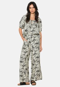LolaLiza WITH FLORAL PRINT - Hlače - black