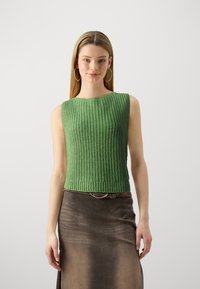 Abercrombie & Fitch BARE SHAKER TANK - Débardeur - jade green