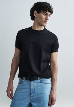 Print T-shirt - black