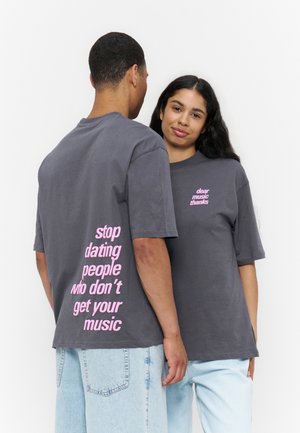 YOURTURN, OVERSIZED FIT - Βασικό μπλουζάκι - anthracite