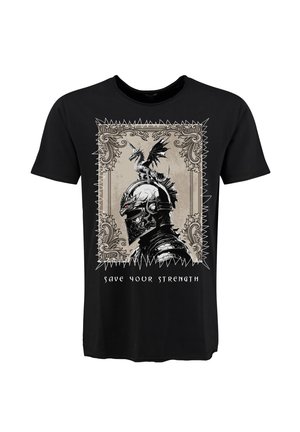 MT STRENGTH ROUND - T-shirt con stampa - black