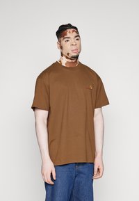 Carhartt WIP AMERICAN SCRIPT - T-shirts basic - lumber