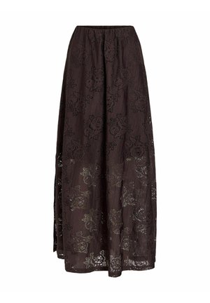 VILA, MAXI SKIRT VIMAVEN LACE - Jupe longue - coffee bean1