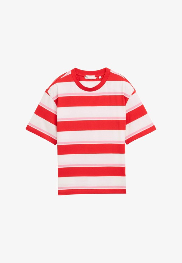 STRIPED BOXY - Print T-shirt4