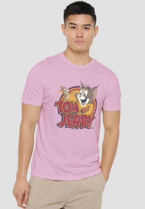 Cotton Soul, TOM AND JERRY WATER DAMAGED - Print T-shirt - pink