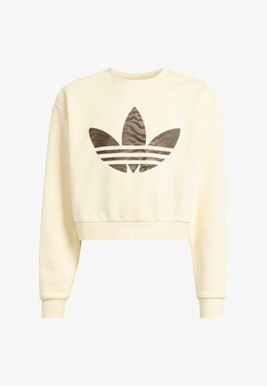 LOOSE BOXY CREW-JUNIOR - Športni pulover - cream white