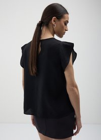 Calliope MANICHE CON ROUCHES  - Camicetta - nero