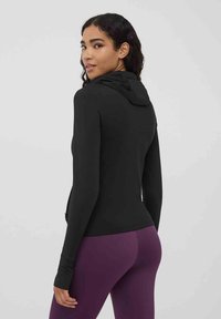 Terranova CON CAPPUCCIO IN TECNICO - Felpa con zip - nero