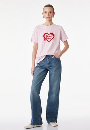 Koton, HEART  - T-shirt imprimé - pink