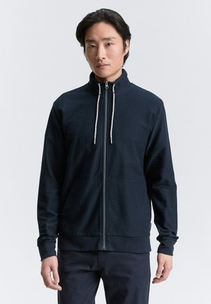 TOM TAILOR ULTRALIGHT MIT STEHKRAGEN - Zip-up sweatshirt - sky captain blue