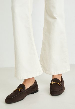 FLAT SHOES - Slip-ons - dark brown