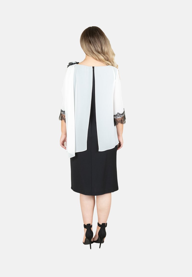 Damen Freizeitkleider | Bianca Brandi My Size Cocktailkleid/festliches Kleid black&white/schwarz - KR32330 Damen Freizeitkleider | Bianca Brandi My Size Cocktailkleid/festliches Kleid black&white/schwarz - KR32330