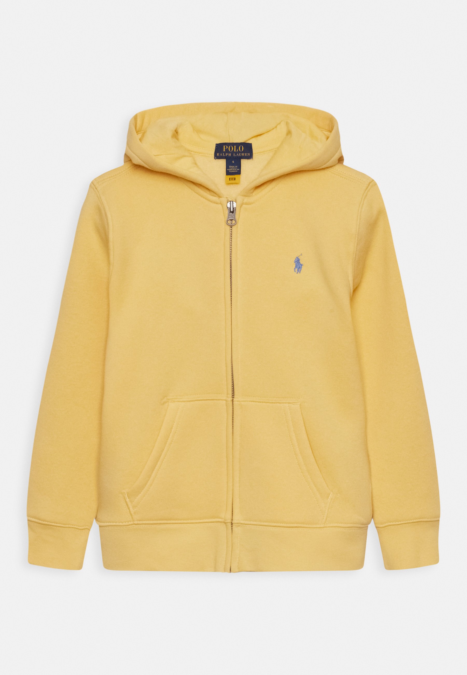 Yellow polo zip up hoodie Clearance