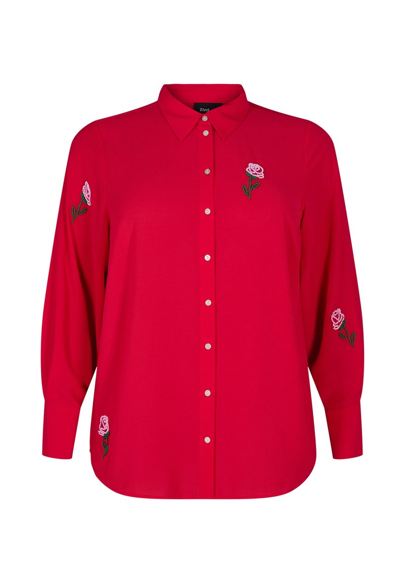 Zizzi Overhemdblouse rood