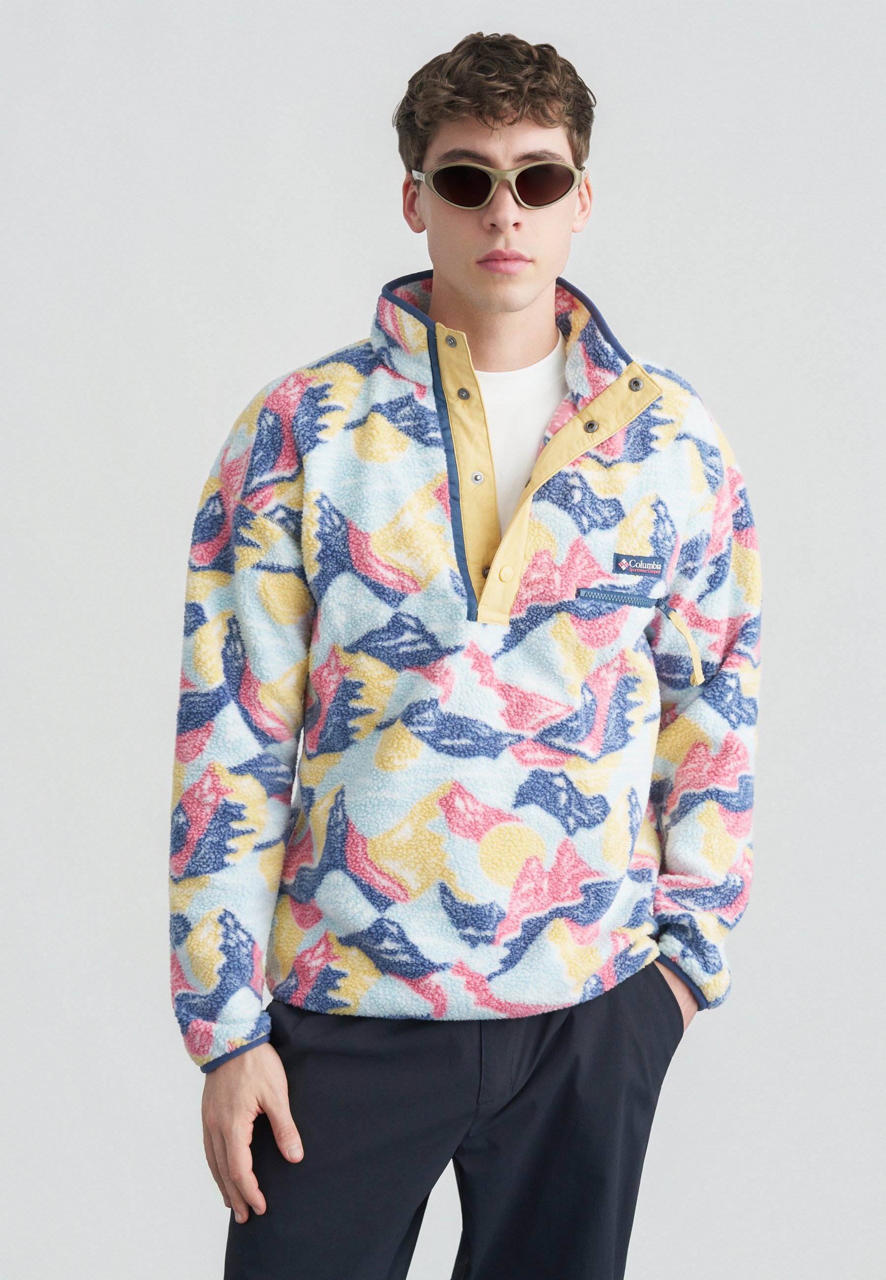 Columbia HELVETIA PRINTED HALF SNAP - Fleece jumper - sand dune