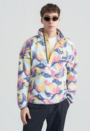 HELVETIA™ PRINTED HALF SNAP - Fleece jumper - sand dune/sunscapes