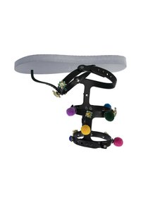 Uzurii MYSTIQUE POMPOM - Sandales tongs - silver