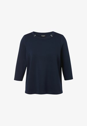 Via Appia Due, 3/4-ARM SWEATSHIRT MIT SCHMUCK-DETAILS - Sweatshirt - dunkelblau