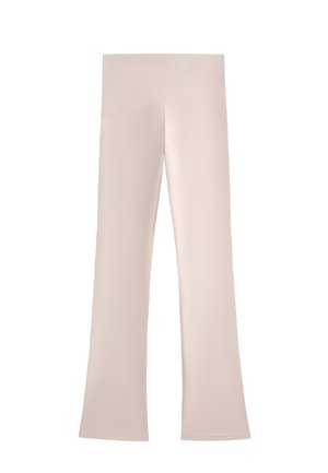 OYSHO HIGH-RISE COMFORTLUX FLARE - Trikoot - sand