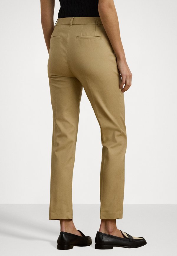 DOUBLE FACED STRETCH COTTON TROUSER - Trousers - beige4
